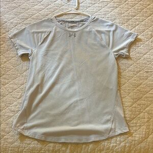Light Blue/Grey Under Armour Tee, Women Size Small